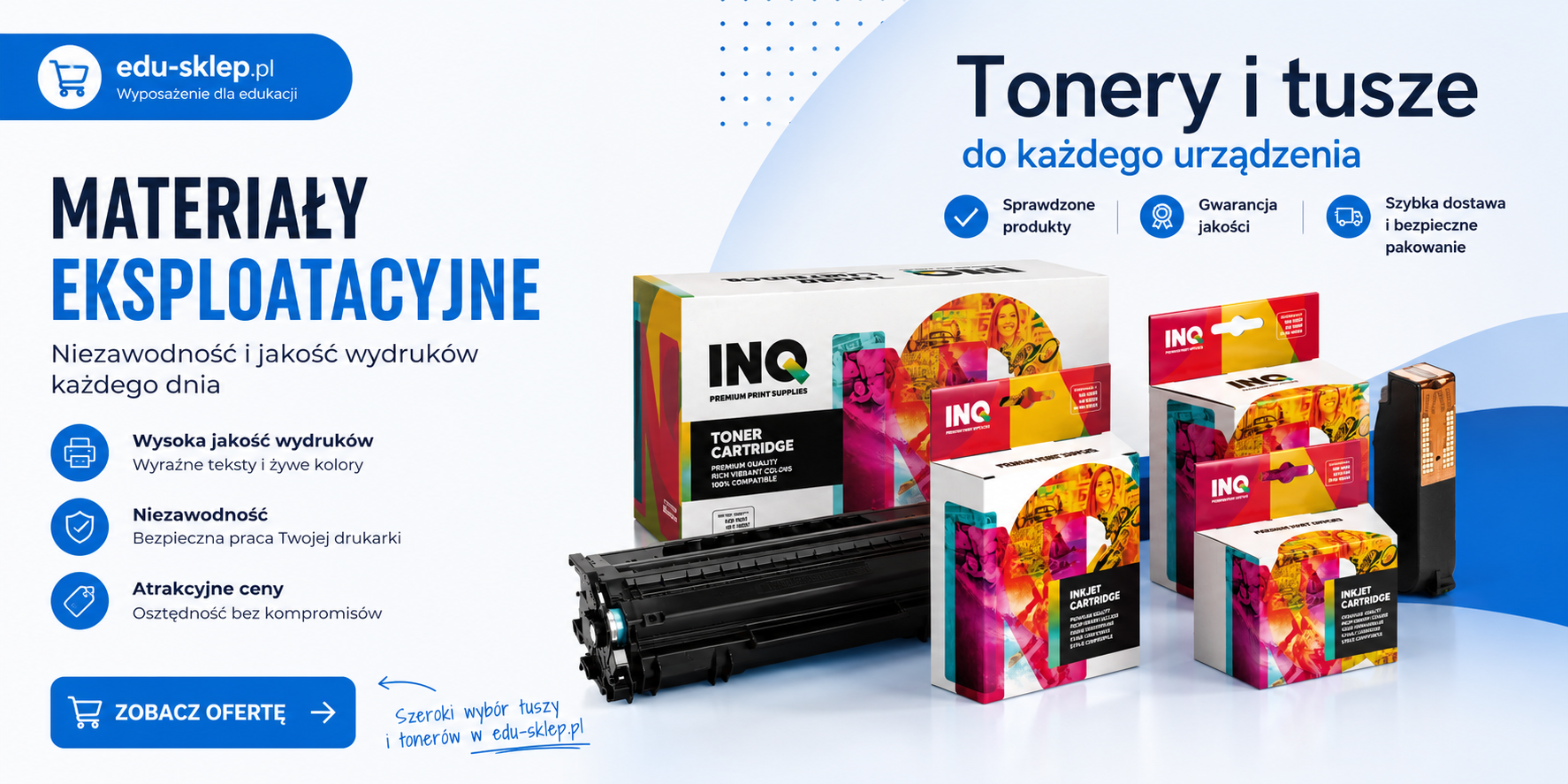 Tusze i tonery